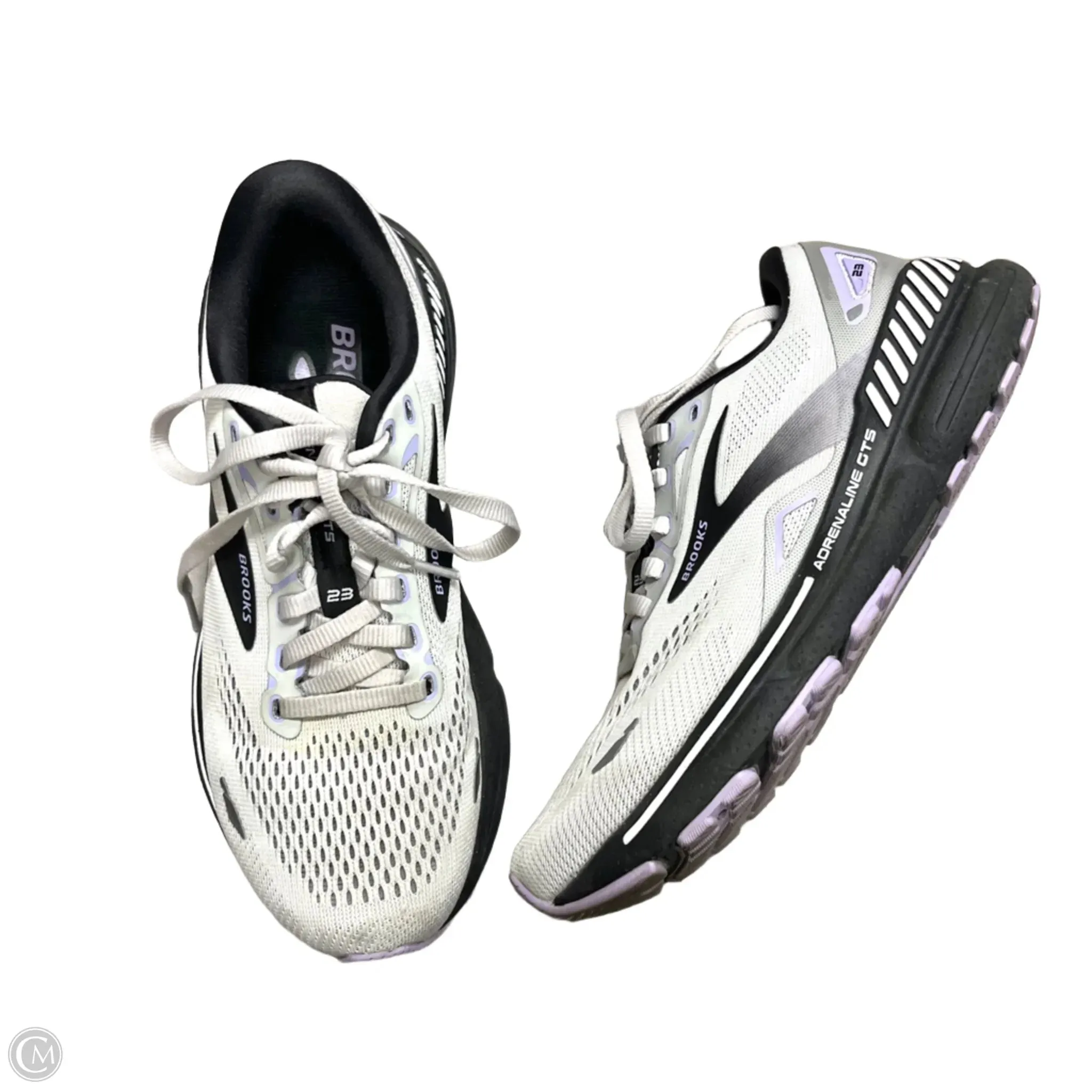 Shoes Athletic By Brooks In Grey & Purple, Size: 7