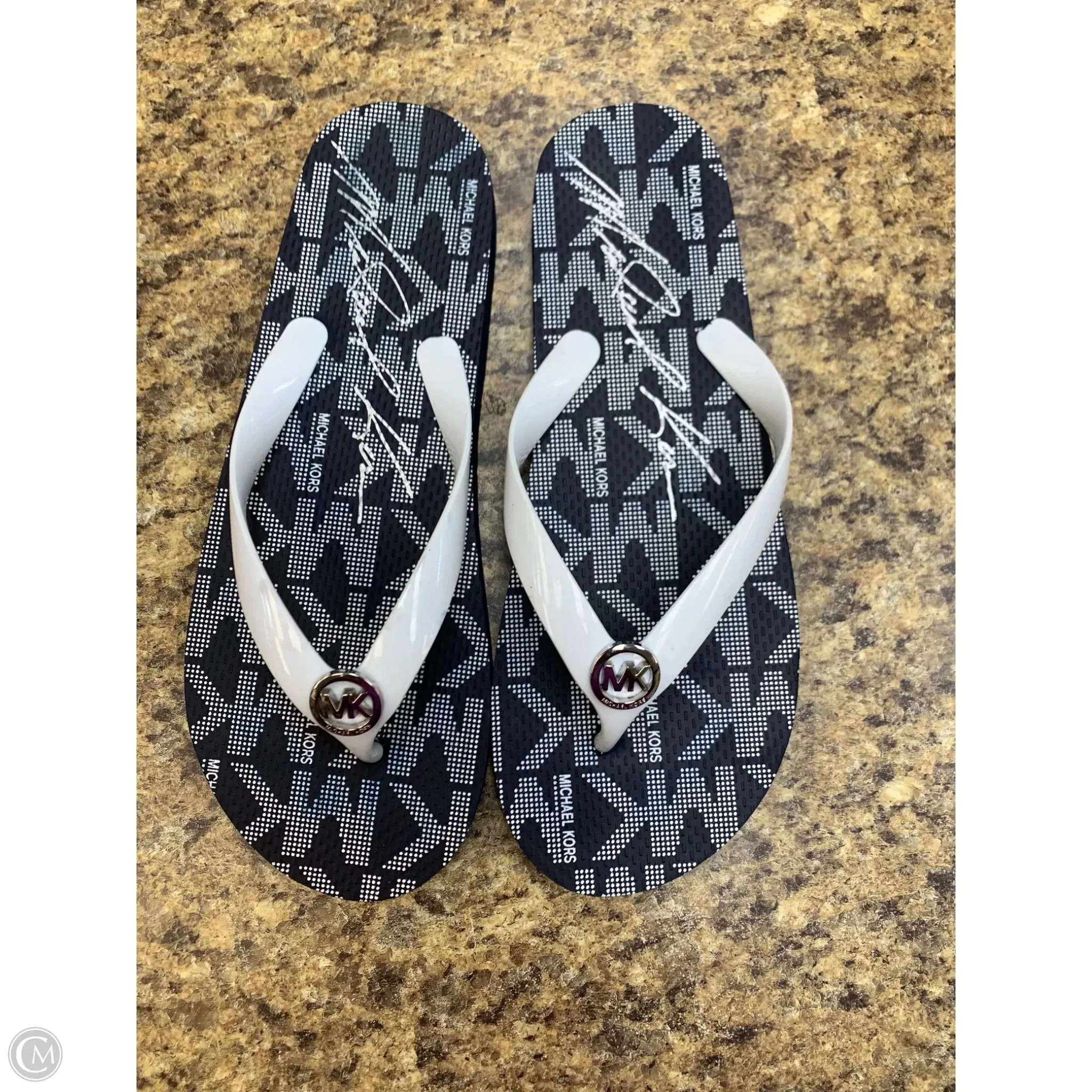 Shoes Designer By Michael Kors In Blue & White, Size: 8