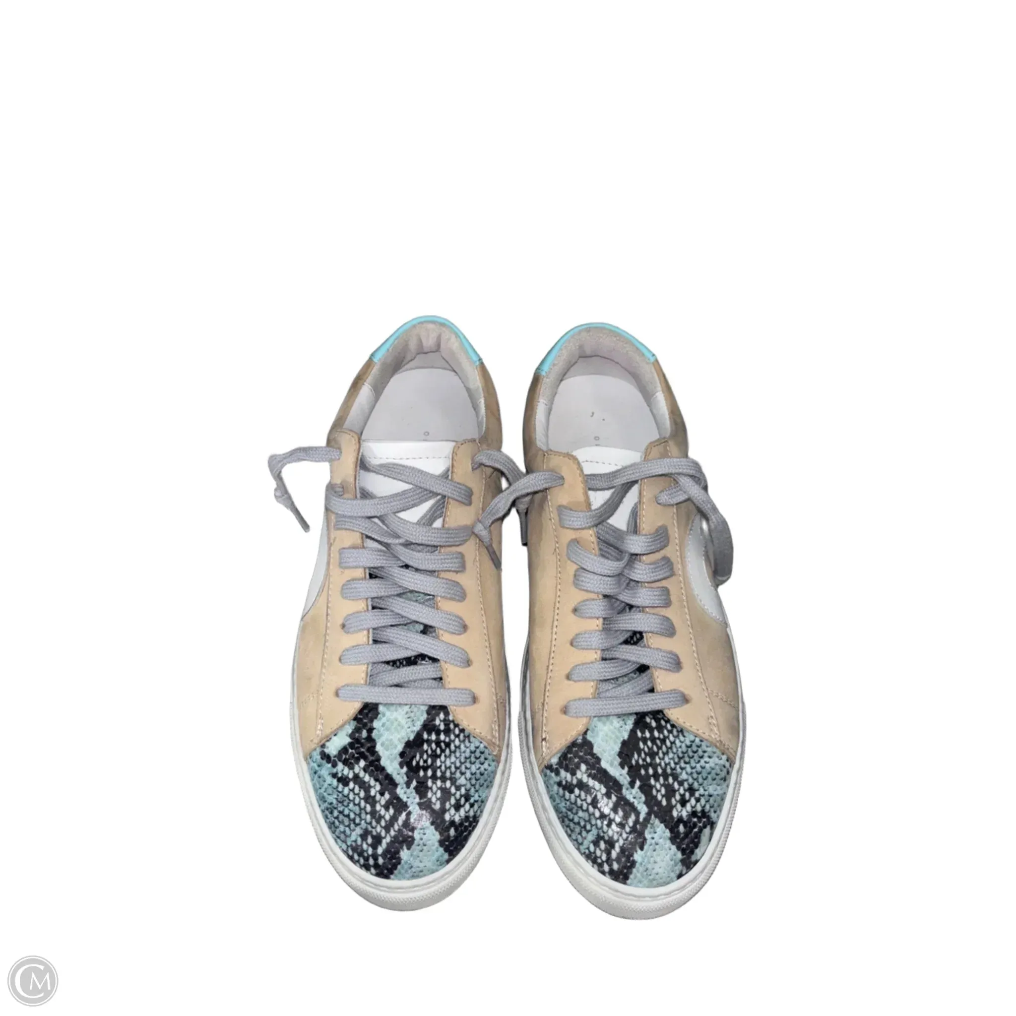 Shoes Flats By Cma In Blue & Cream, Size: 6.5