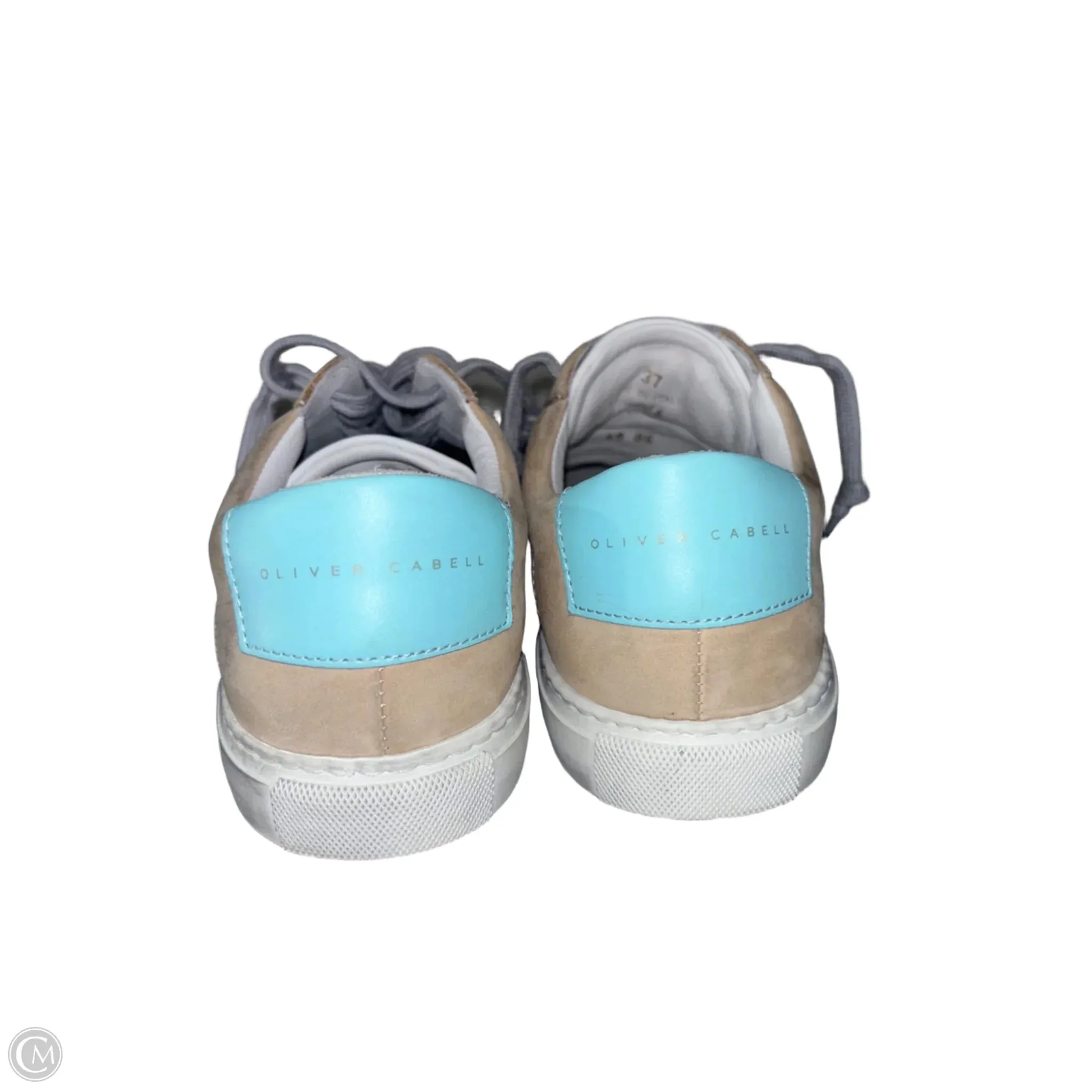 Shoes Flats By Cma In Blue & Cream, Size: 6.5
