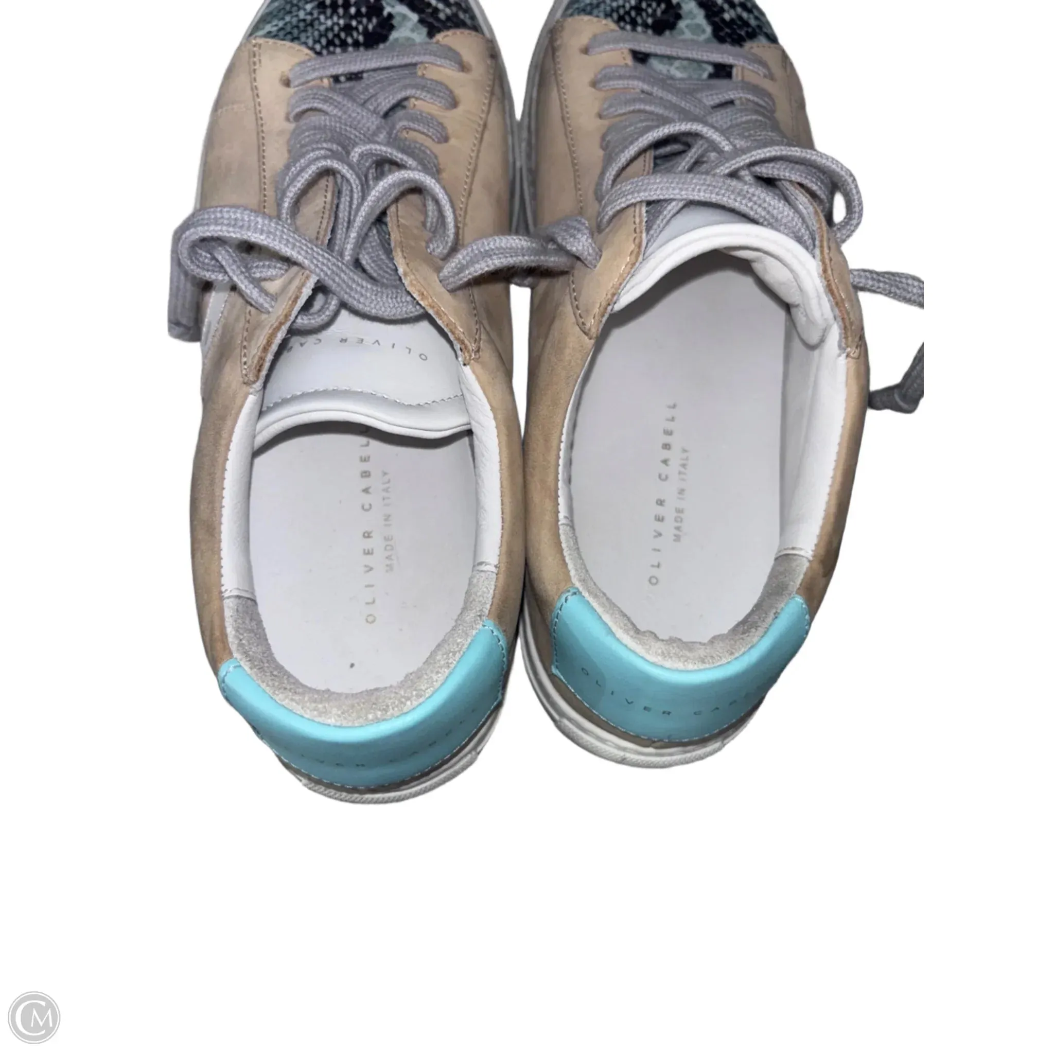 Shoes Flats By Cma In Blue & Cream, Size: 6.5