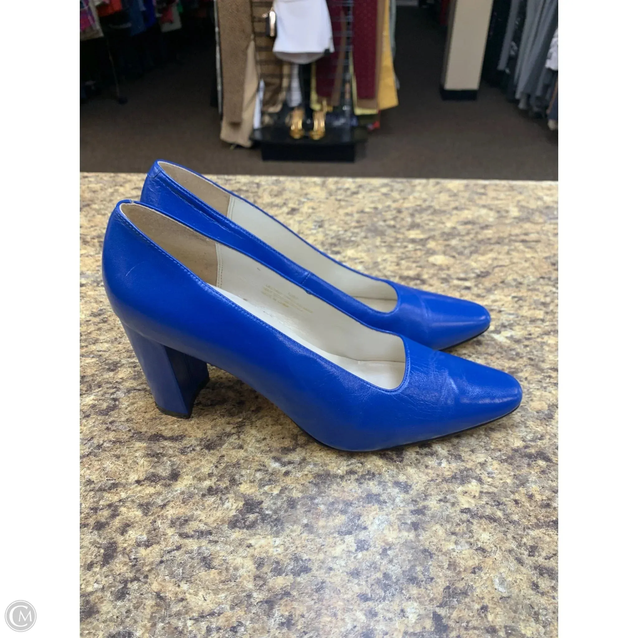 Shoes Heels Block By Corsina In Blue, Size: 10