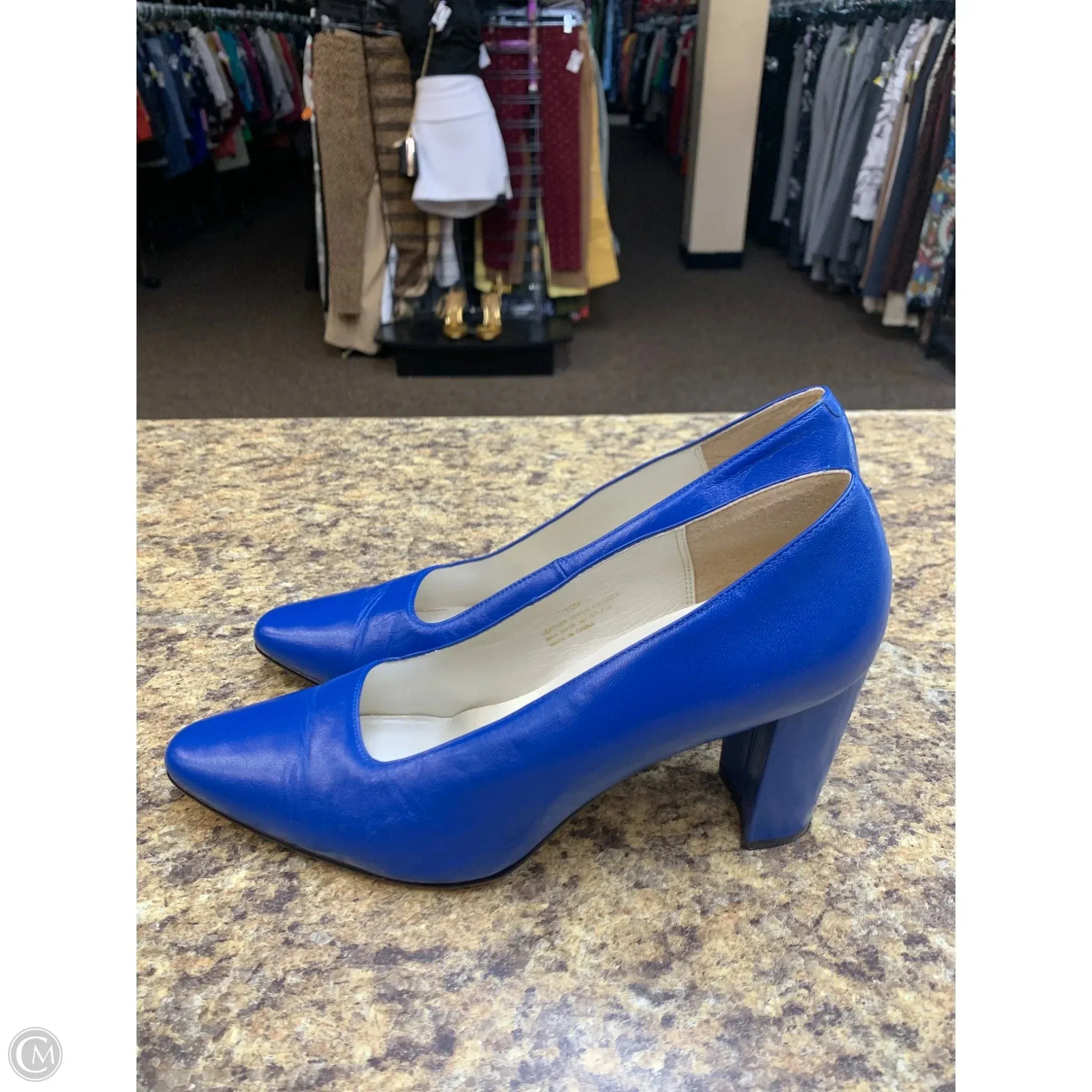 Shoes Heels Block By Corsina In Blue, Size: 10