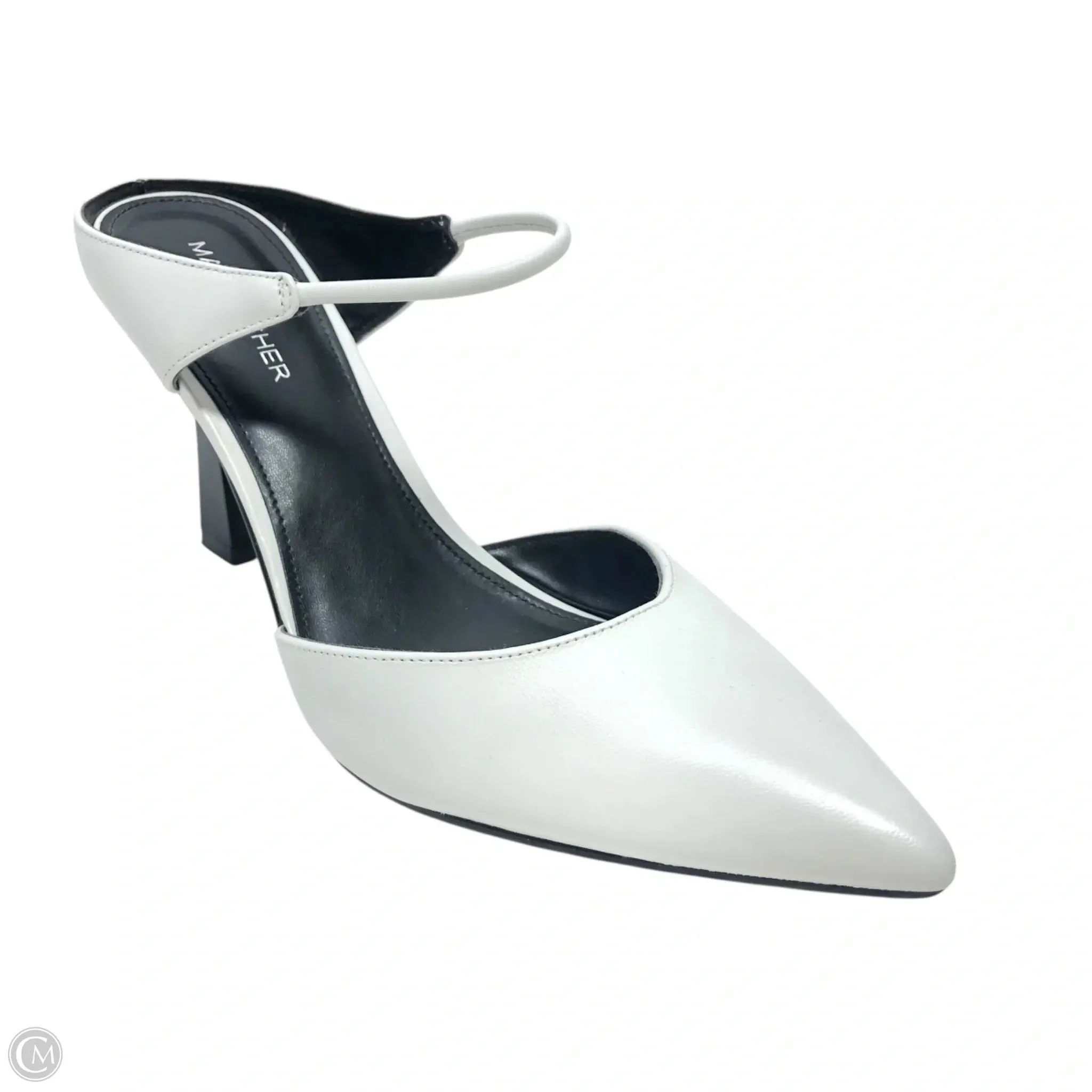 Shoes Heels Kitten By Marc Fisher In White, Size: 9
