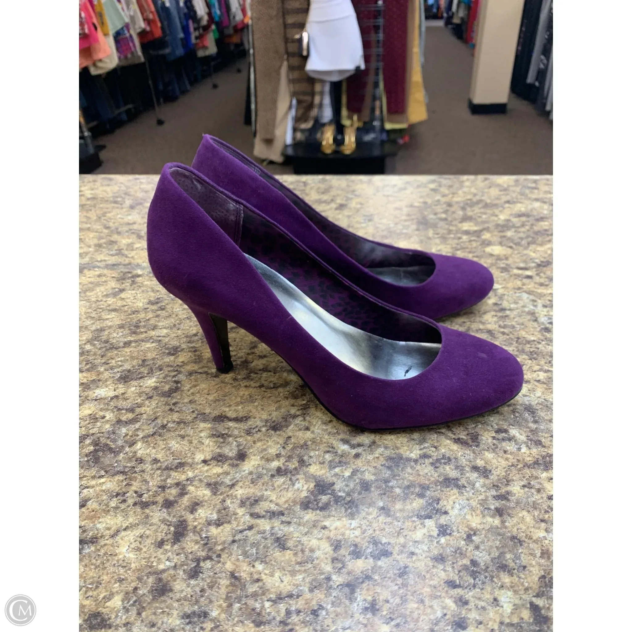 Shoes Heels Stiletto By Style And Company In Purple, Size: 8