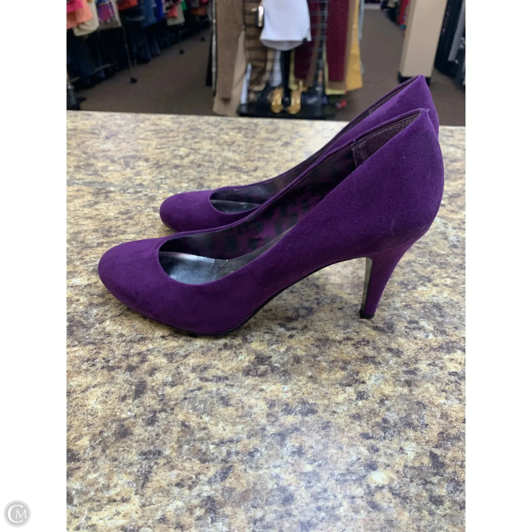 Shoes Heels Stiletto By Style And Company In Purple, Size: 8