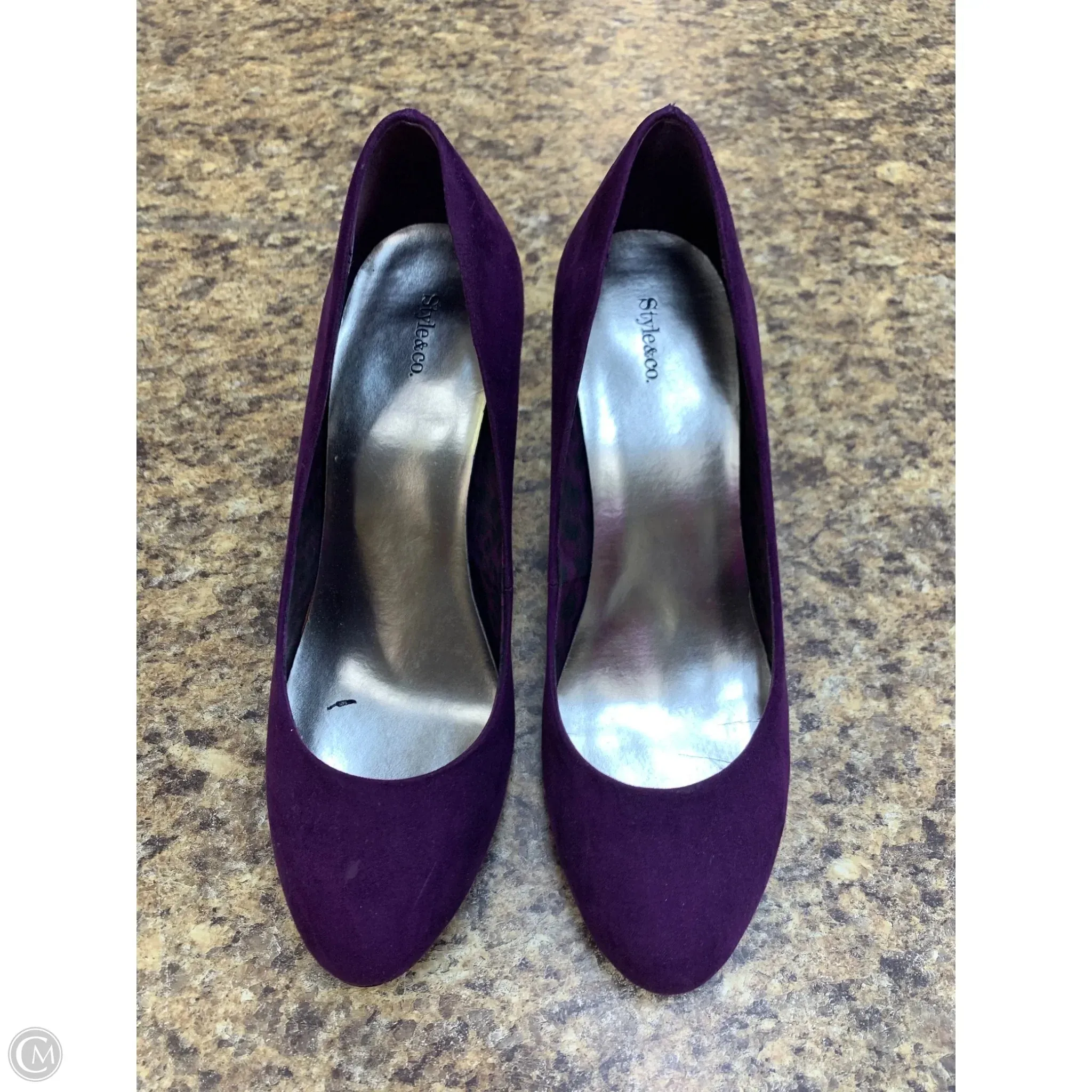 Shoes Heels Stiletto By Style And Company In Purple, Size: 8