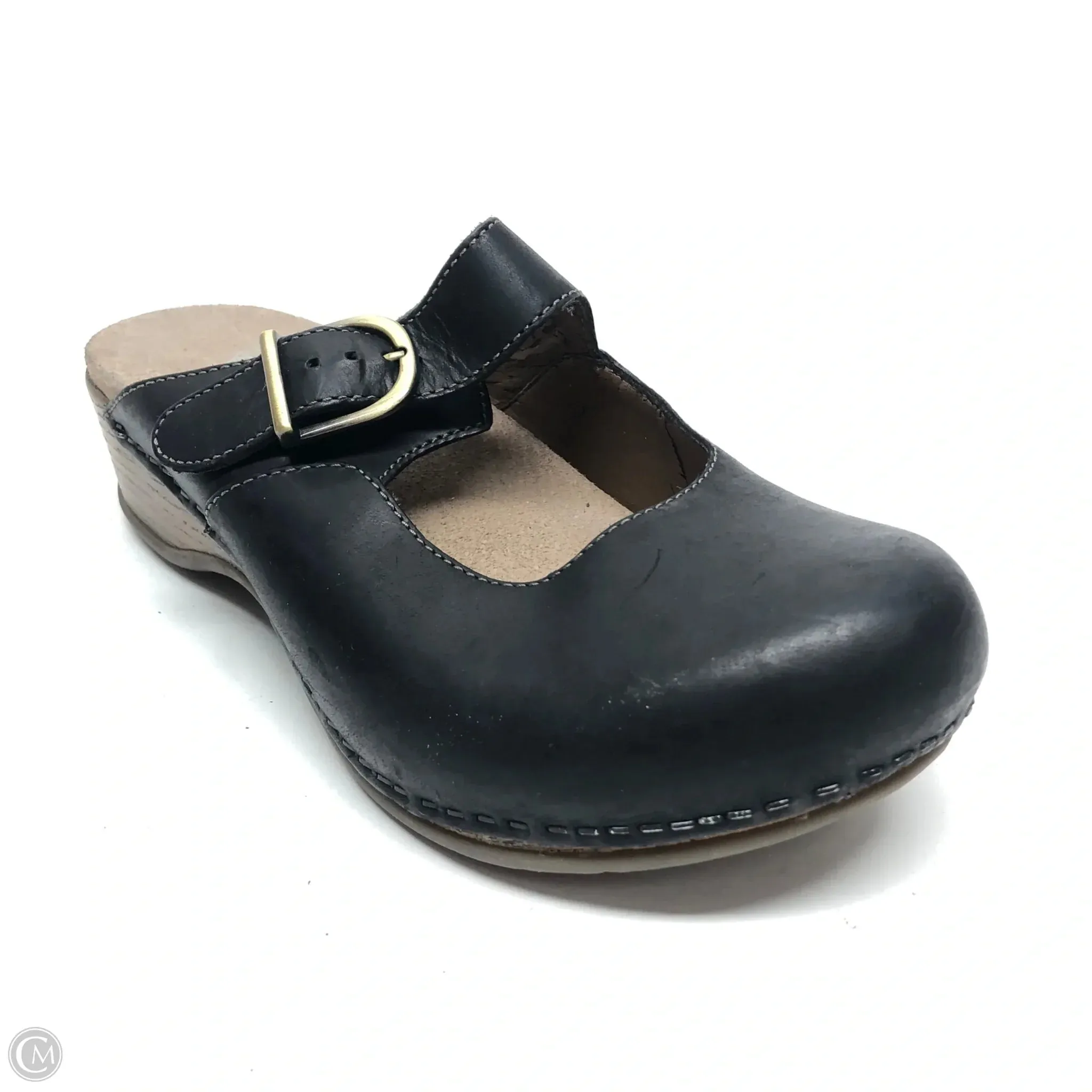 Shoes Heels Wedge By Dansko In Black, Size: 8.5