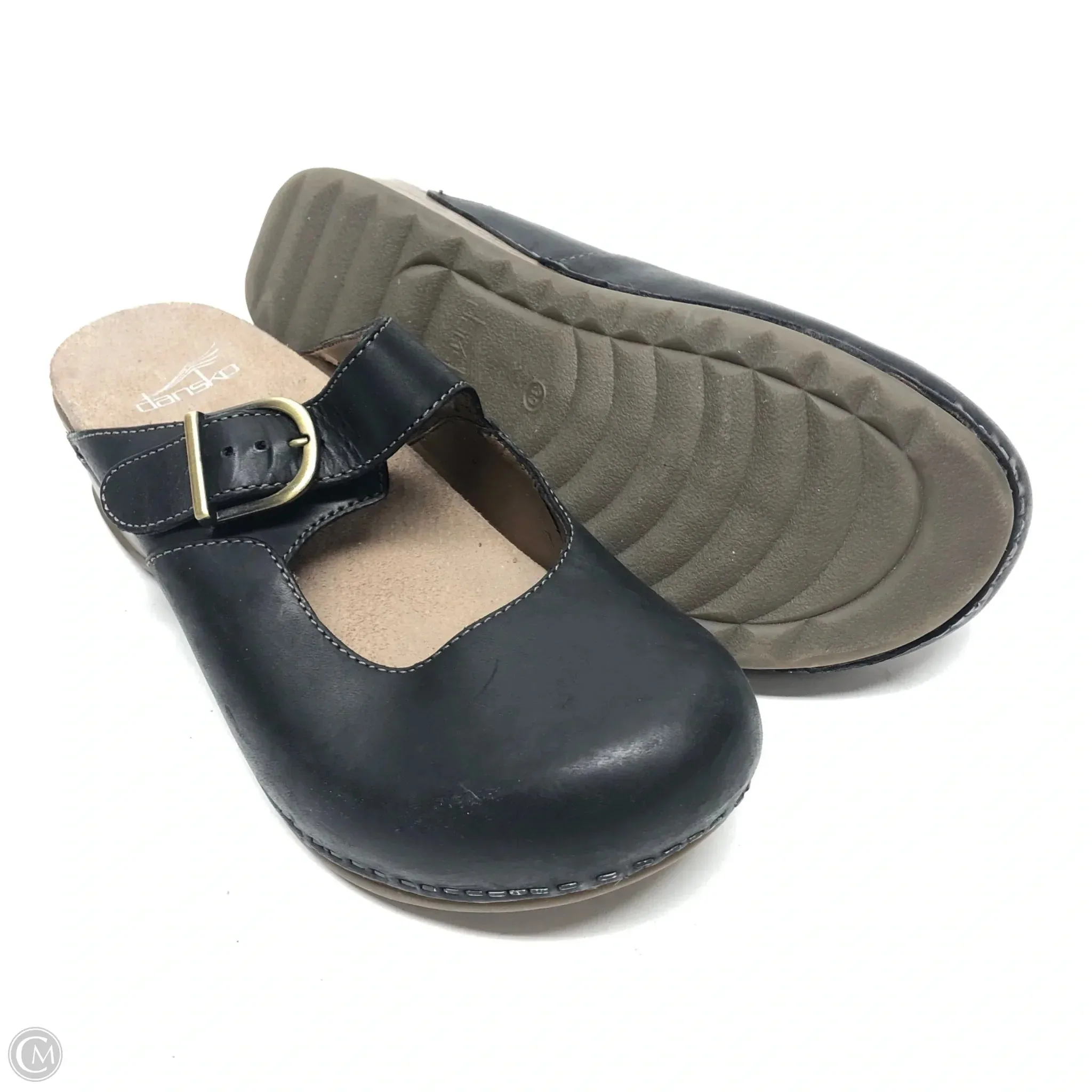 Shoes Heels Wedge By Dansko In Black, Size: 8.5