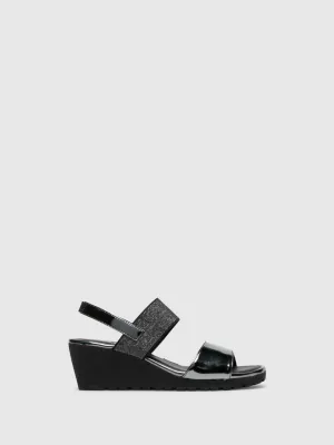 Silver Wedge Sandals