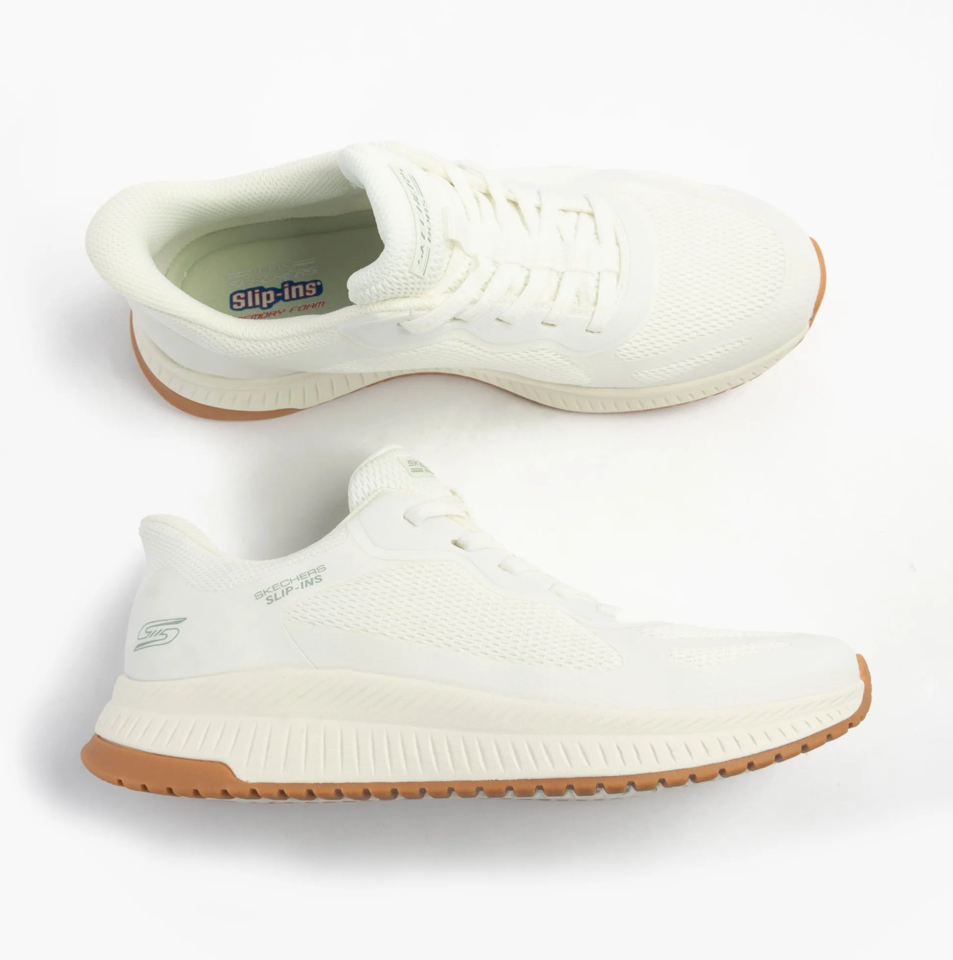Skechers BOBS SQUAD 4 - STAPLE LOOK Womens Trainers White