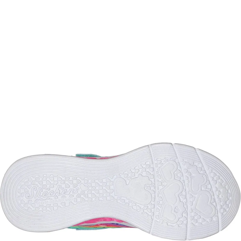 Skechers Flutter Heart Lights - Groovy Swirl Shoe