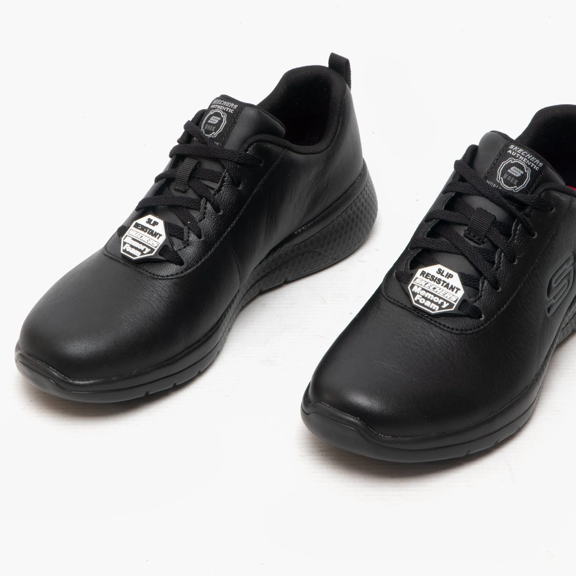 Skechers Work 108010EC/BLK MARSING GMINA SR Womens Occupational Trainers Black
