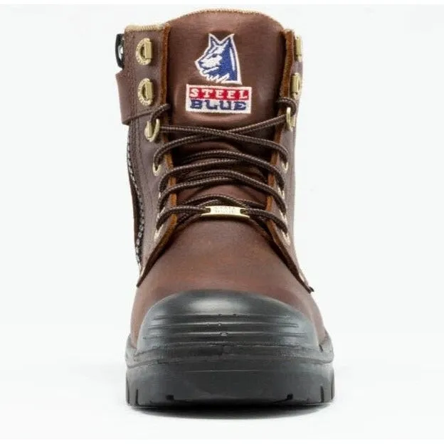 Steel Blue Men's Argyle Met Bump 6" Waterproof MG Steel Toe Side Zipper Work Boot - Oak - 862902