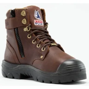 Steel Blue Men's Argyle Met Bump 6" Waterproof MG Steel Toe Side Zipper Work Boot - Oak - 862902