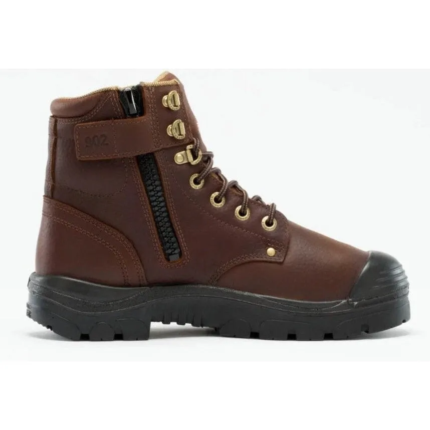 Steel Blue Men's Argyle Met Bump 6" Waterproof MG Steel Toe Side Zipper Work Boot - Oak - 862902