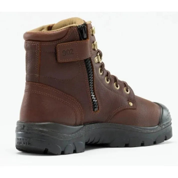 Steel Blue Men's Argyle Met Bump 6" Waterproof MG Steel Toe Side Zipper Work Boot - Oak - 862902