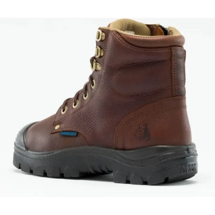 Steel Blue Men's Argyle Met Bump 6" Waterproof MG Steel Toe Side Zipper Work Boot - Oak - 862902
