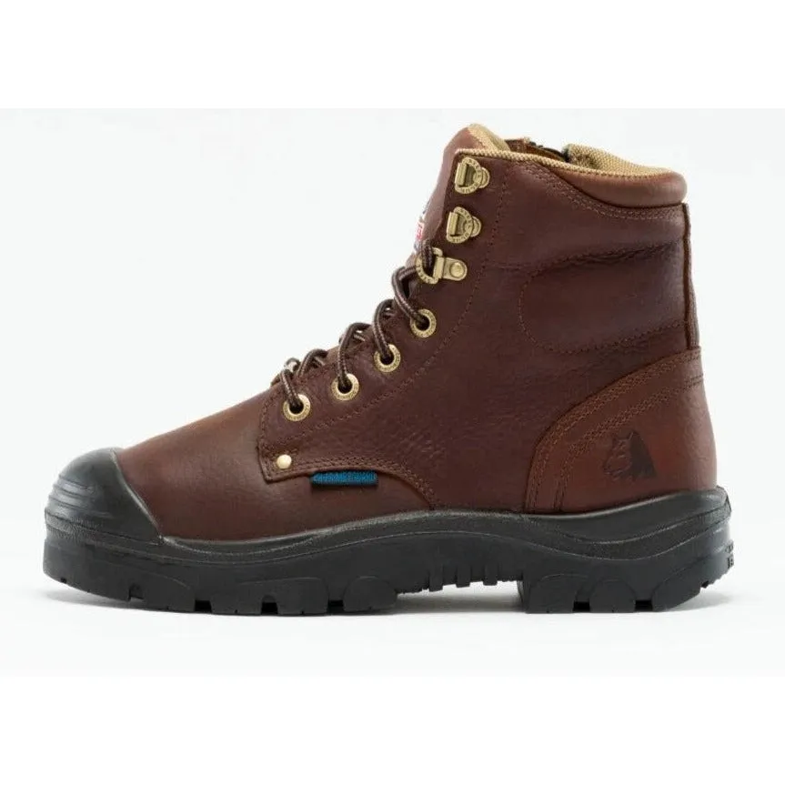 Steel Blue Men's Argyle Met Bump 6" Waterproof MG Steel Toe Side Zipper Work Boot - Oak - 862902