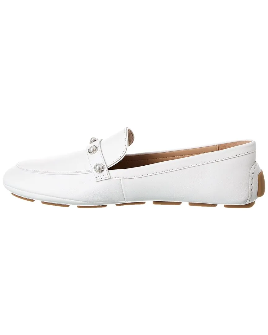 Stuart Weitzman Allpearls Leather Driving Loafer