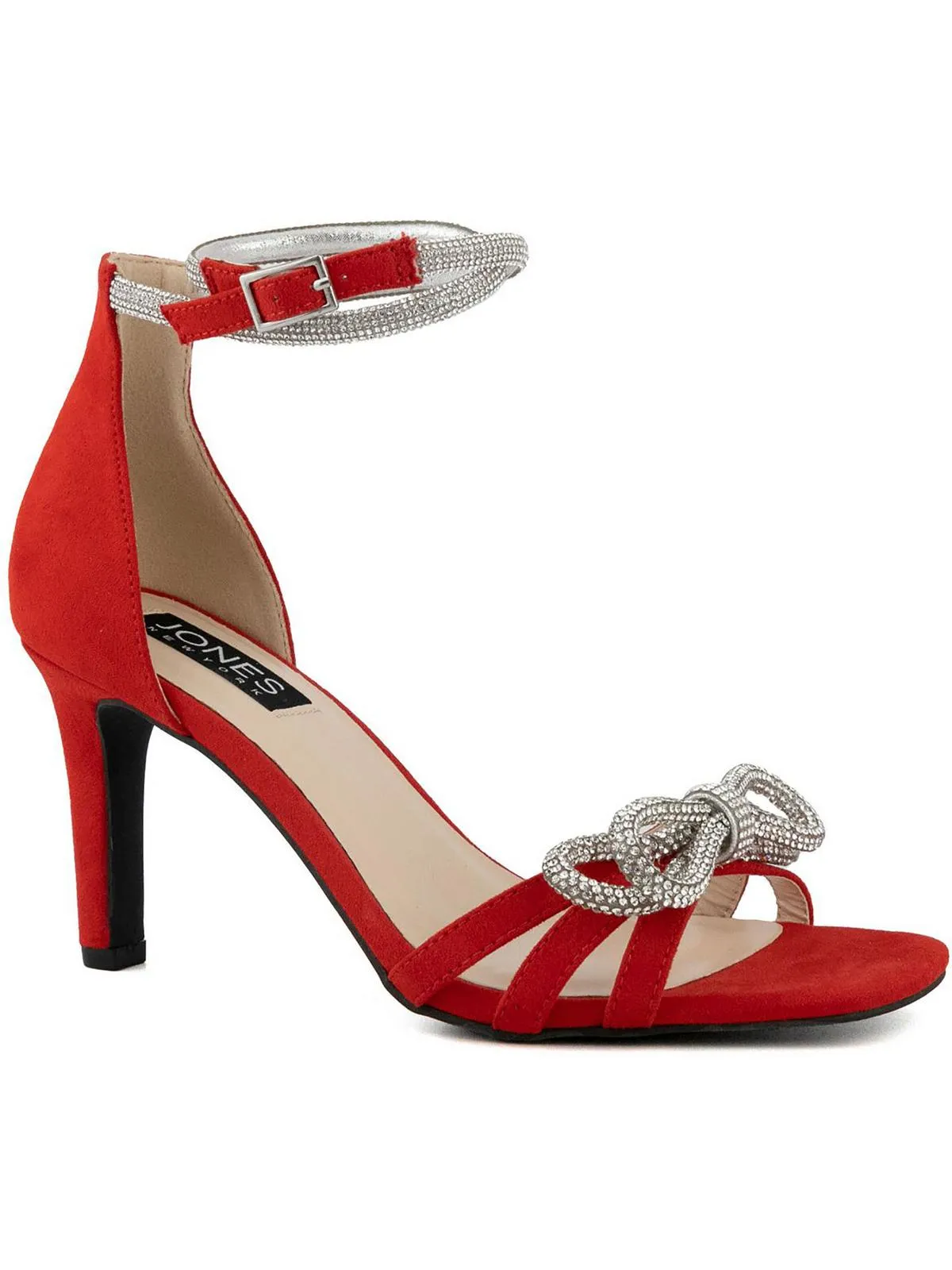 Tarrie Womens Faux Suede Open Toe Pumps