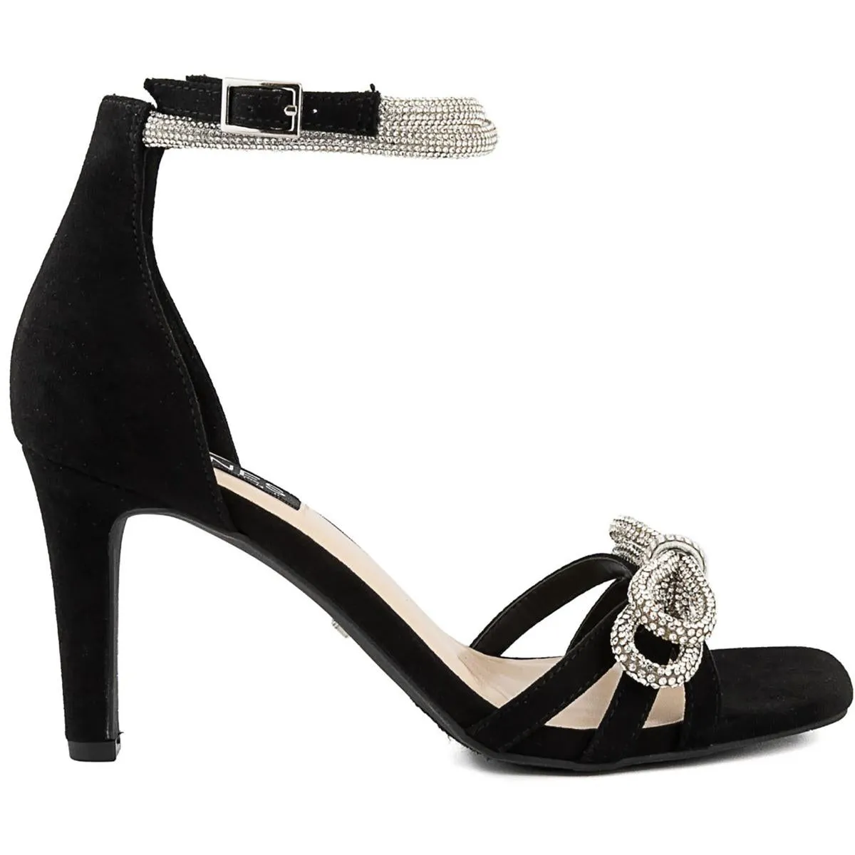 Tarrie Womens Faux Suede Open Toe Pumps