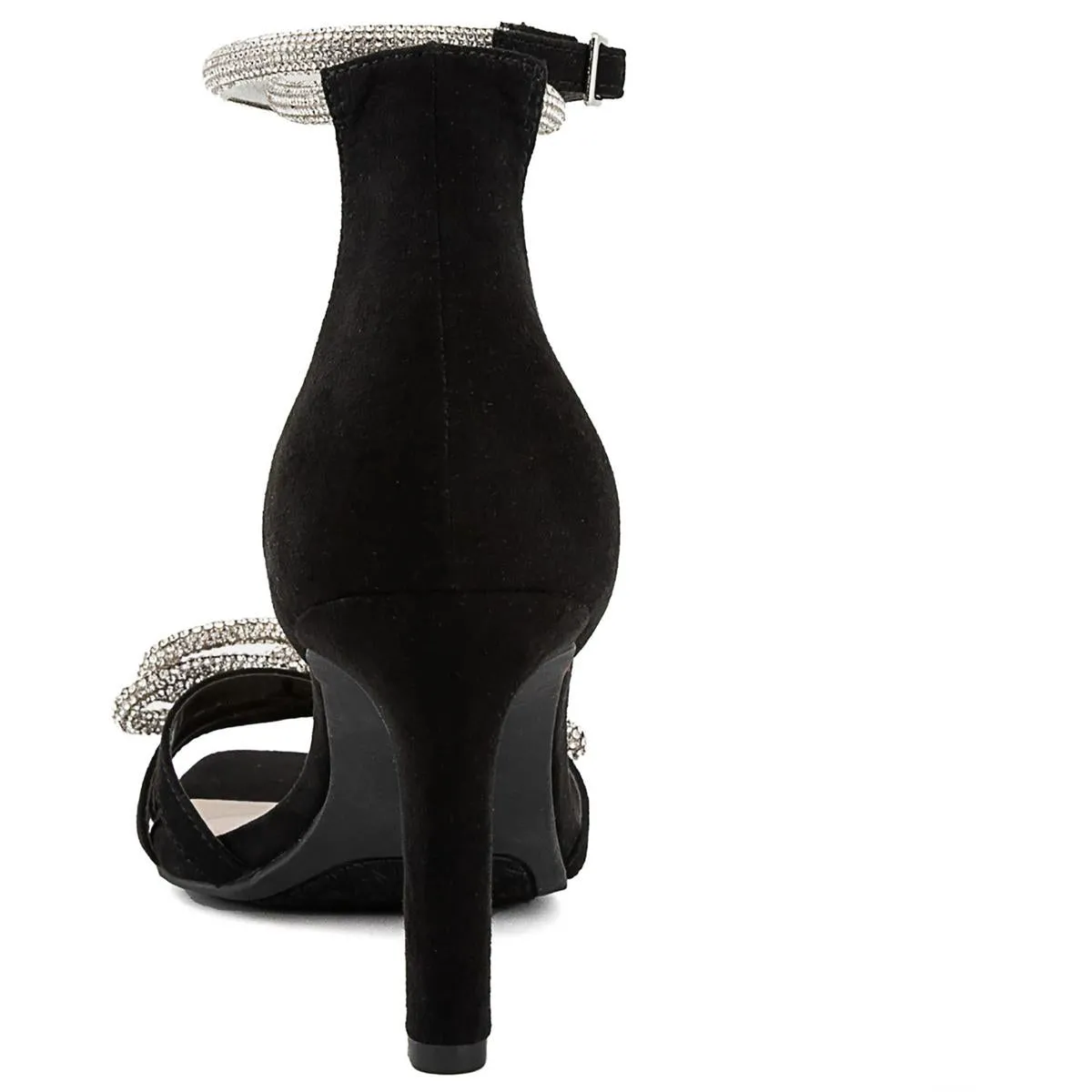 Tarrie Womens Faux Suede Open Toe Pumps