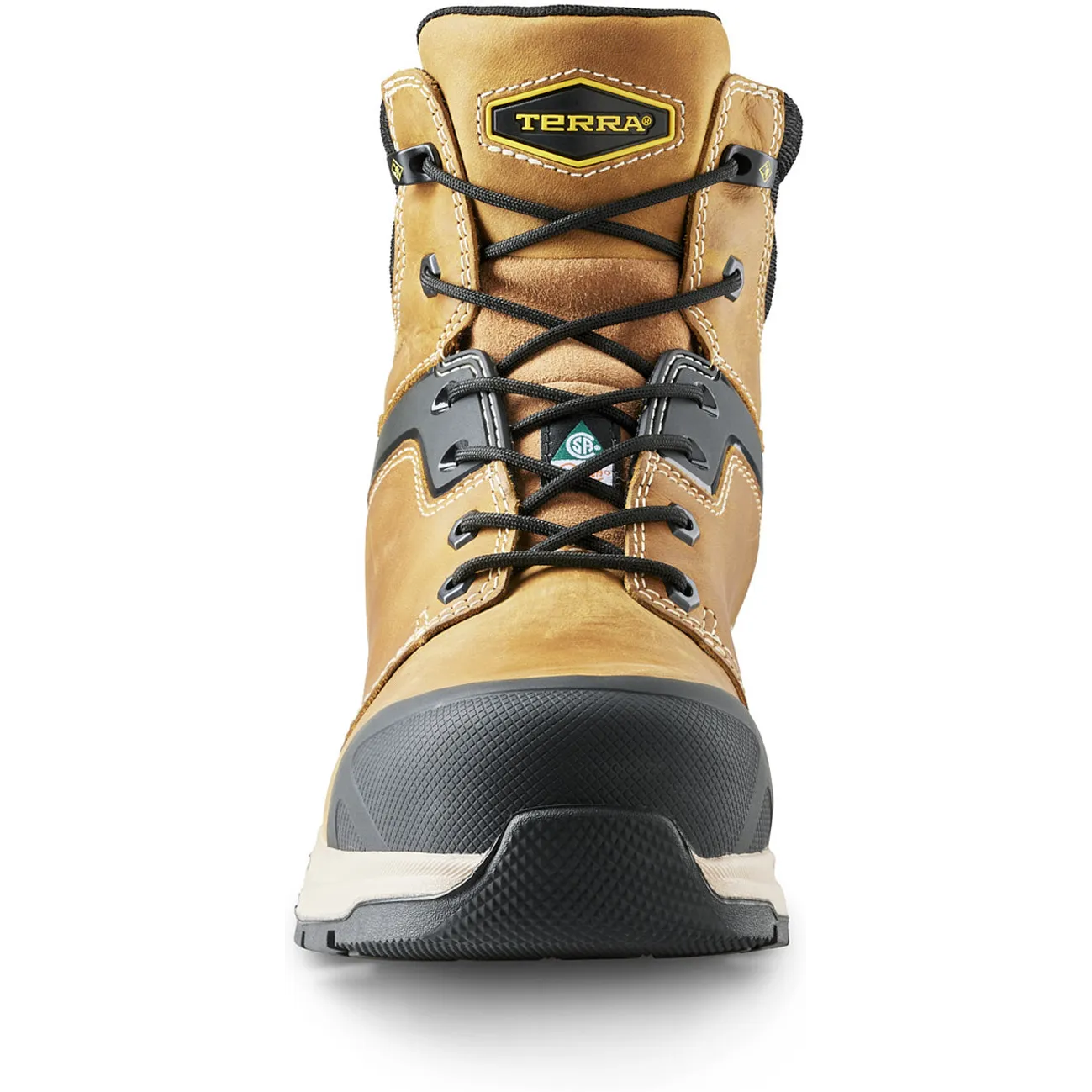Terra Men's Carbine 6" Composite Toe Waterproof Safety  Work Boot -Wheat- 8395WT