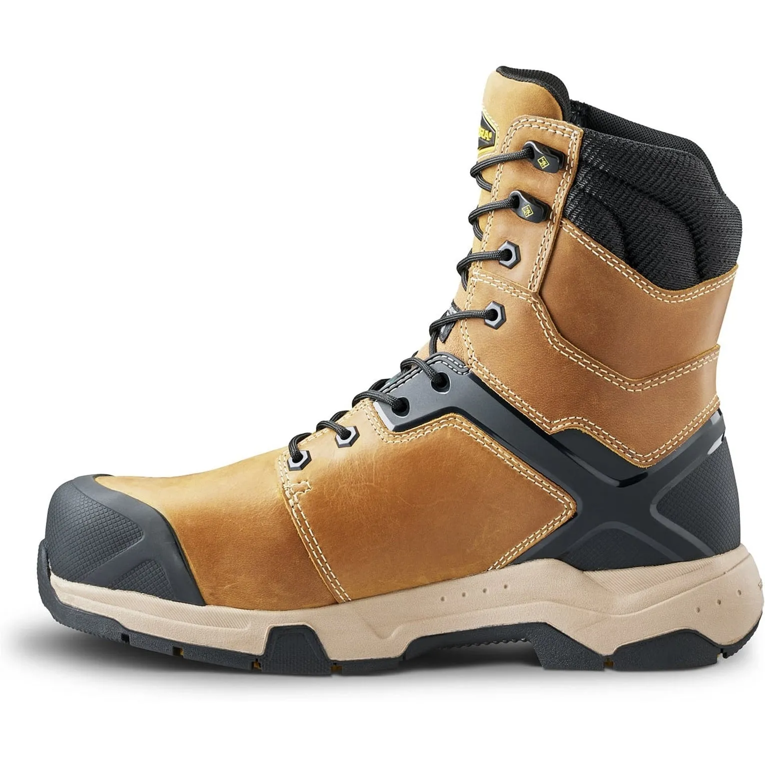 Terra Men's Carbine 8" Composite Toe Waterproof Safety  Work Boot -Wheat- 4TCRWT