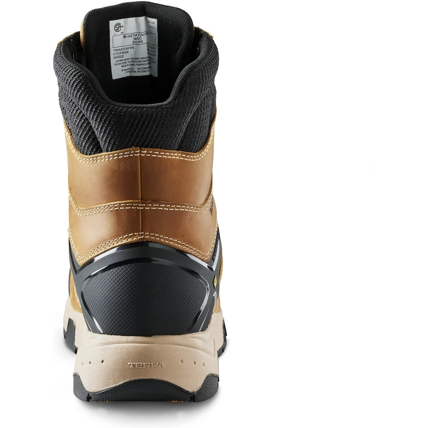 Terra Men's Carbine 8" Composite Toe Waterproof Safety  Work Boot -Wheat- 4TCRWT