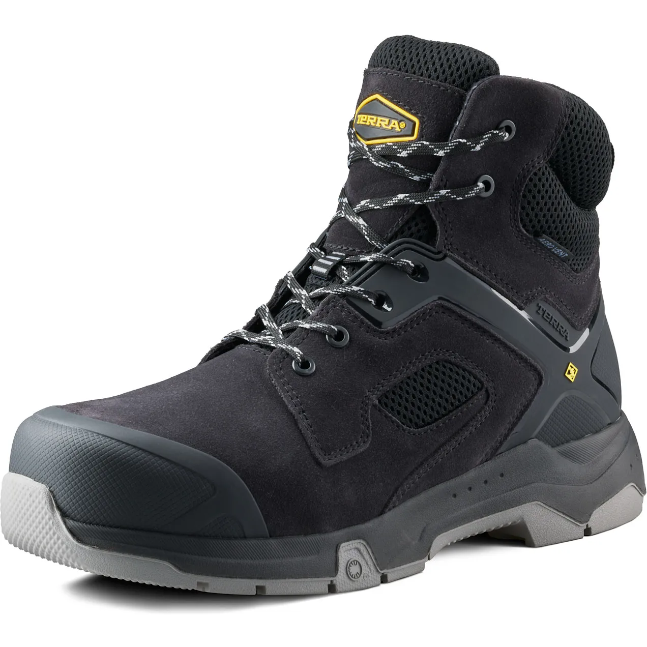 Terra Men's Cobalt 6" Composite Toe Waterproof Safety Work Boot - Black - 1279BK