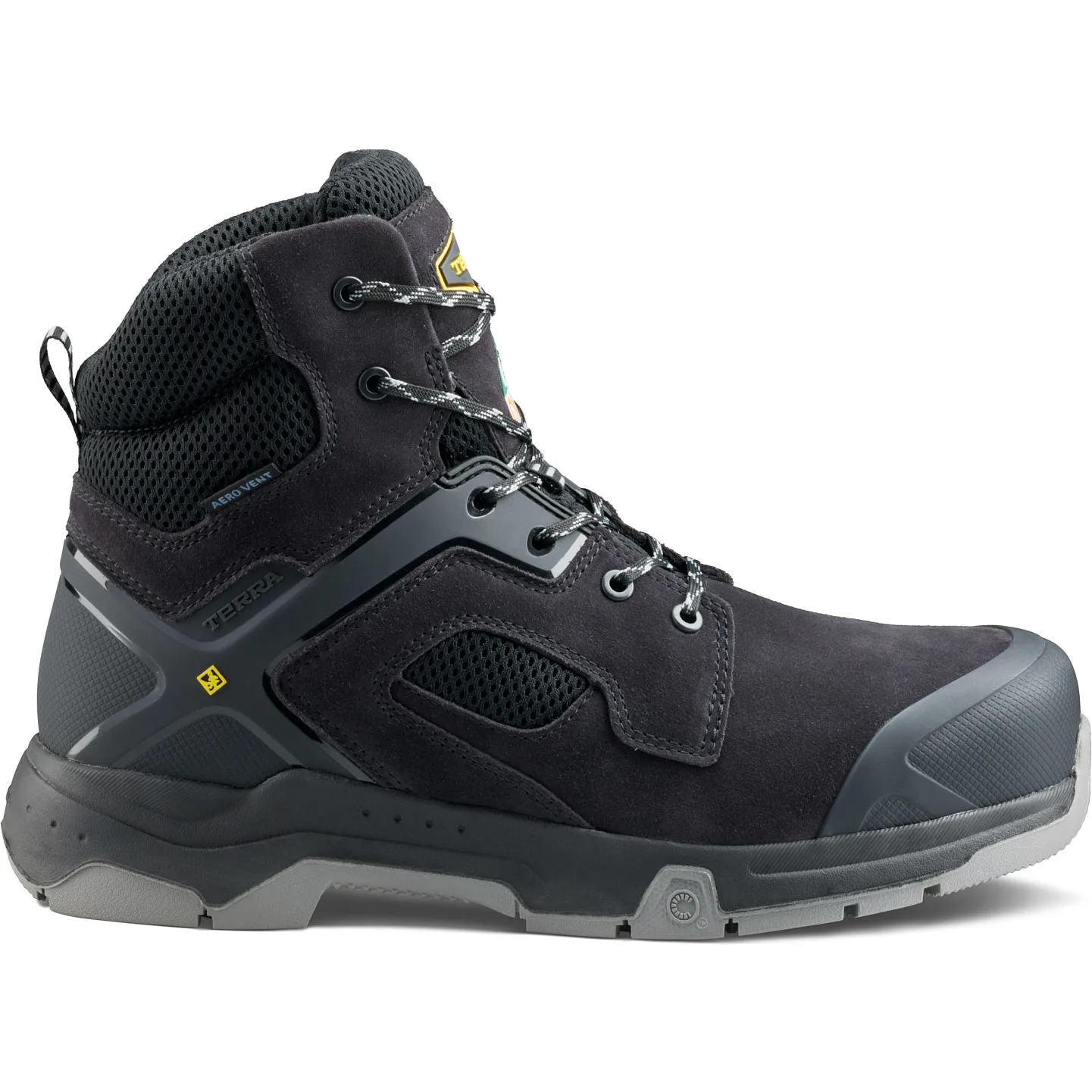 Terra Men's Cobalt 6" Composite Toe Waterproof Safety Work Boot - Black - 1279BK