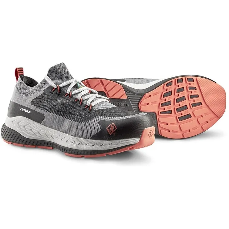 Terra Men's Eclipse Composite Toe Slip Resistant Athletic Work Shoe -Black- 4T8MBR