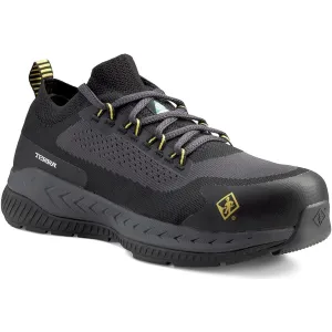 Terra Men's Eclipse Composite Toe Slip Resistant Athletic Work Shoe -Black- 4T8NBY