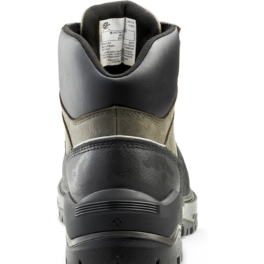 Terra Men's Gantry 6" Nano Composite Toe Waterproof Work Boot -Gray- 4T8VGY