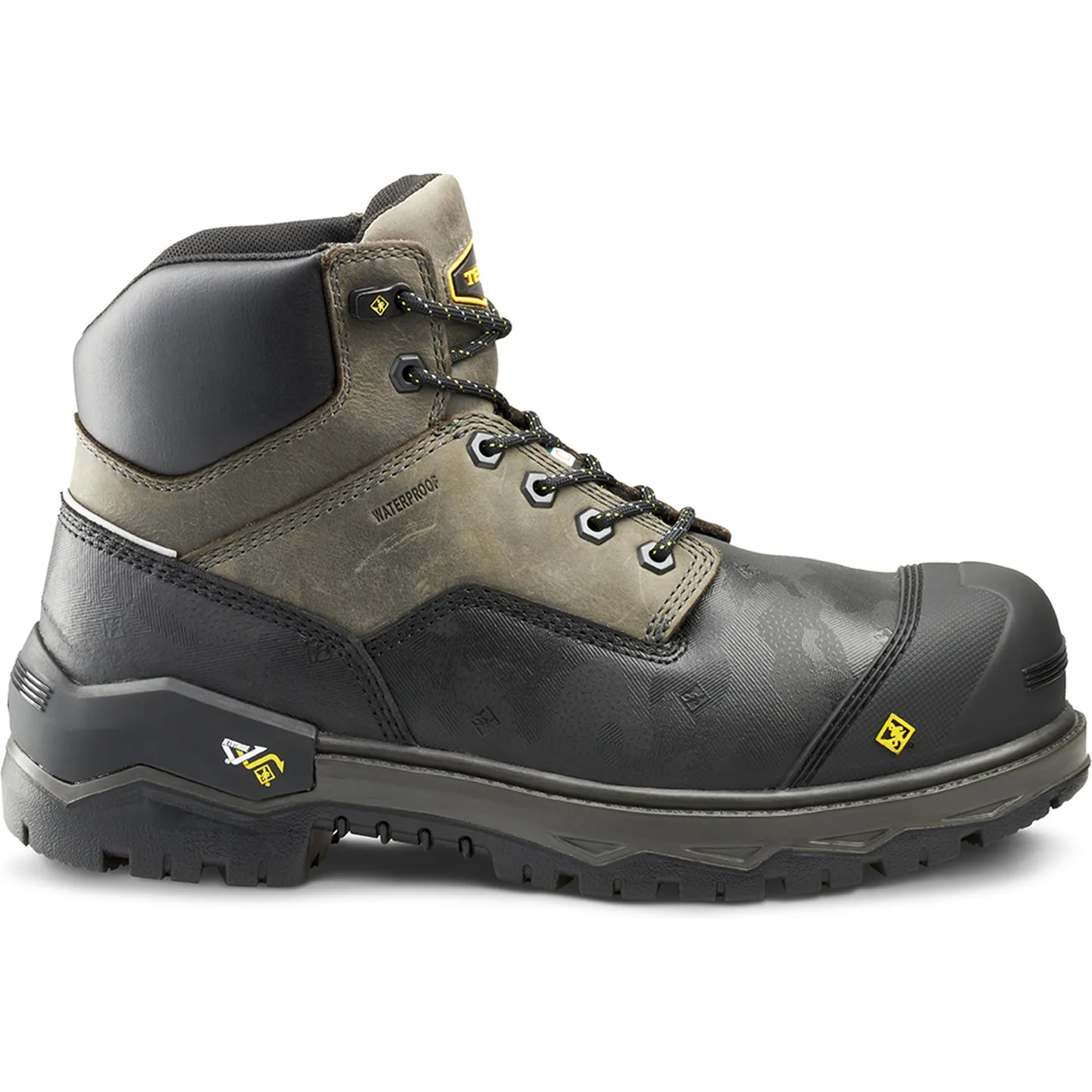 Terra Men's Gantry 6" Nano Composite Toe Waterproof Work Boot -Gray- 4T8VGY