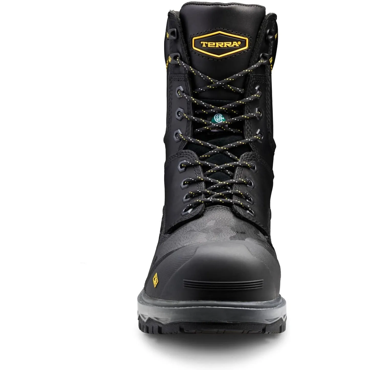 Terra Men's Gantry 8" Composite Toe Waterproof Safety Work Boot -Black- 4NRQBK