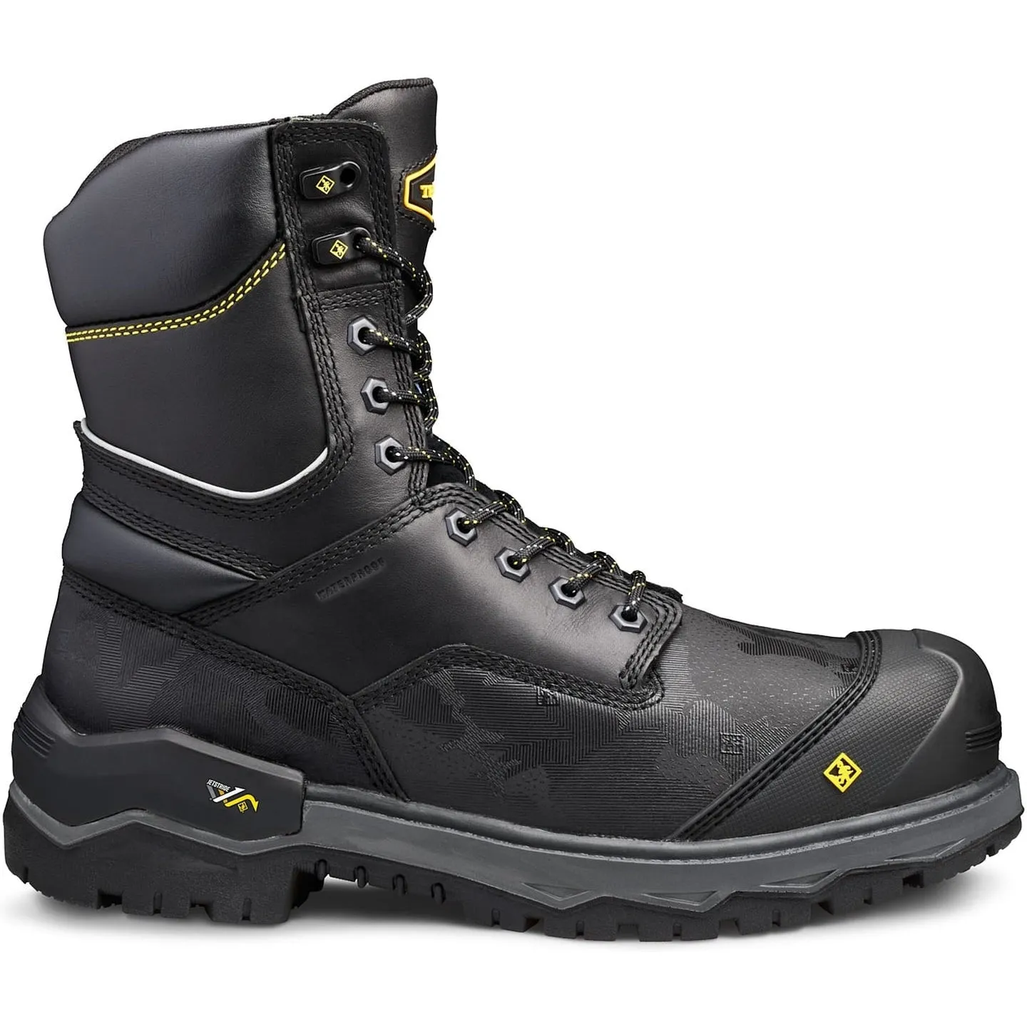 Terra Men's Gantry 8" Composite Toe Waterproof Safety Work Boot -Black- 4NRQBK