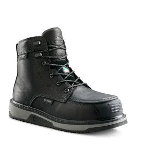 Terra Men's Ironstone 6" Composite Toe Waterproof Safety Work Boot- Black- 839GBK
