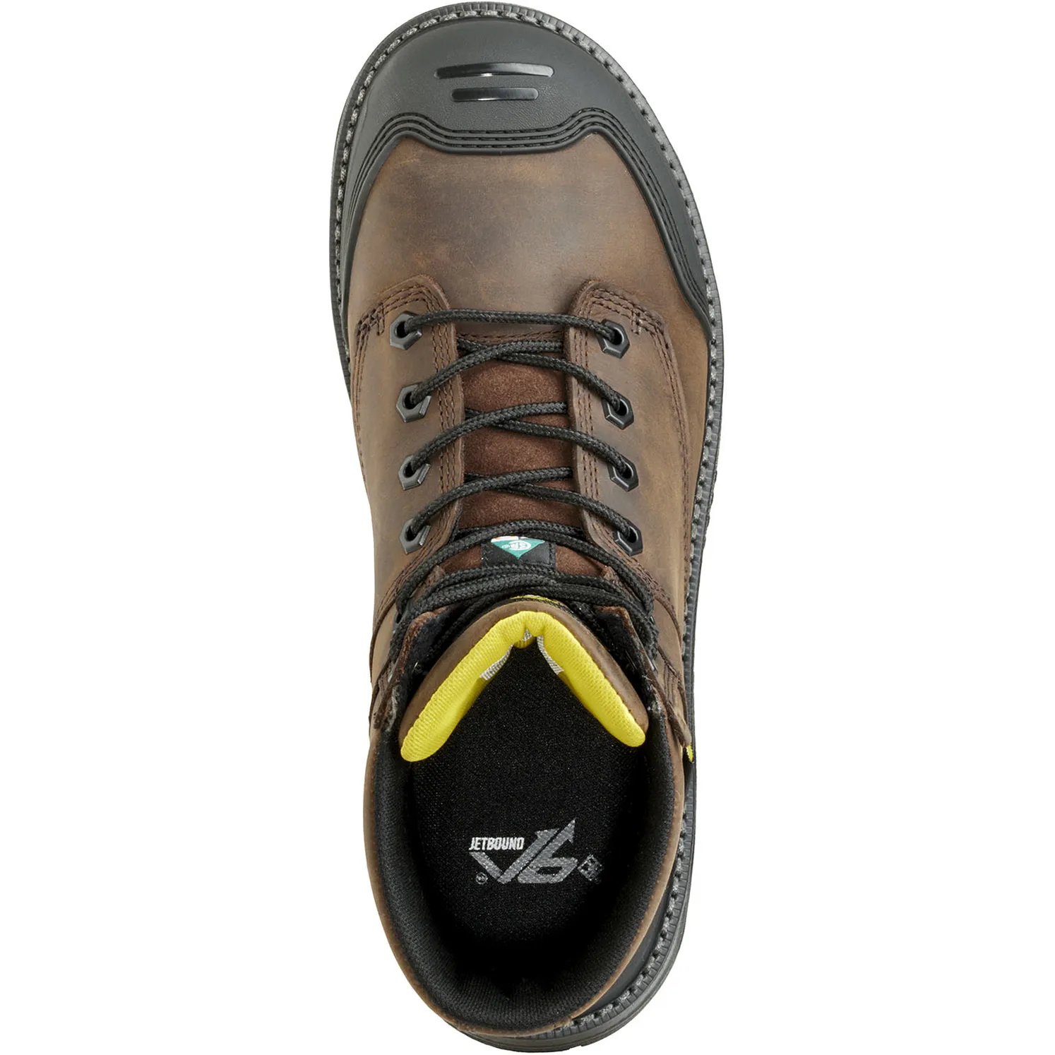 Terra Men's Patton 8" Alloy Toe Waterproof Met Guard Work Boot- Brown- 839KDB