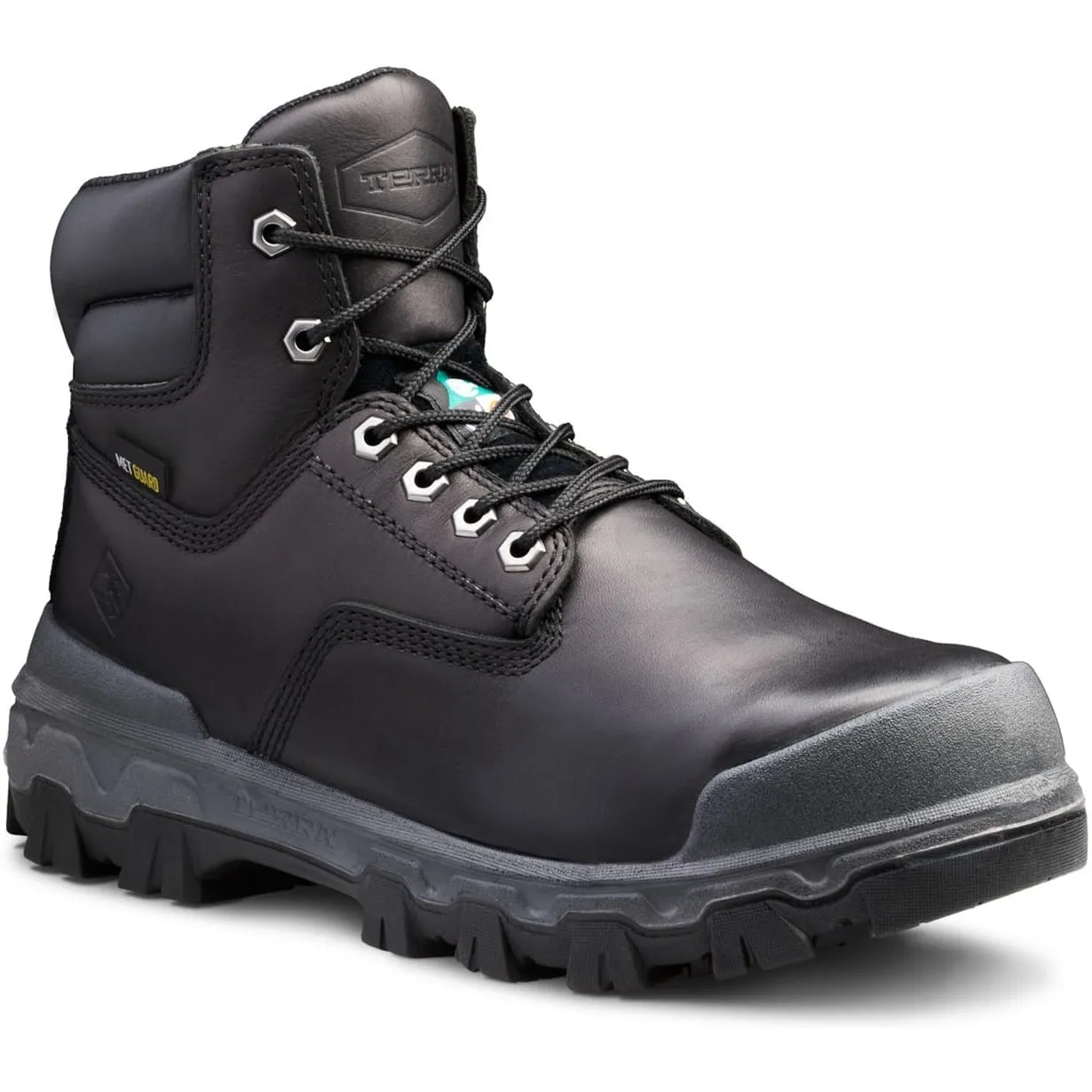 Terra Men's Sentry 2020 6" Composite Toe Waterproof Safety Work Boot -Black- 4NRWBK