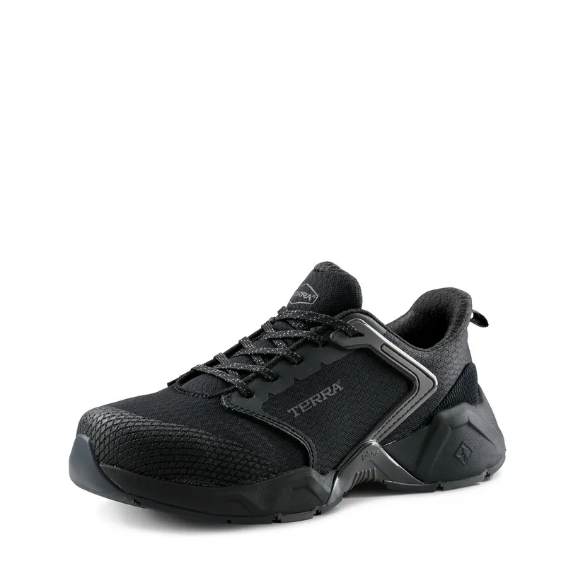 Terra Men's Terra Vector Composite Toe Athletic Safety Work Shoe - Black - 1298BK