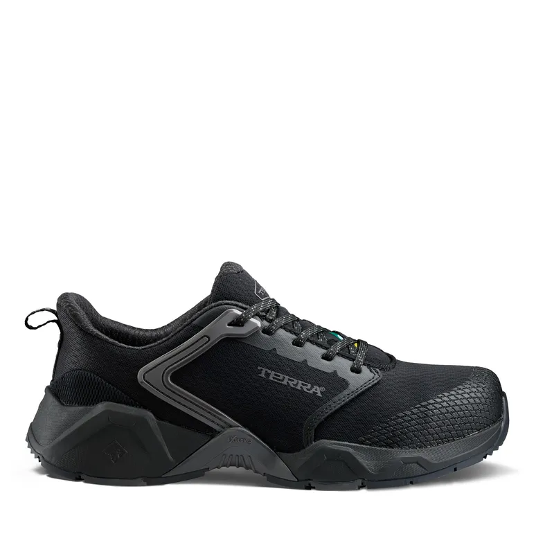 Terra Men's Terra Vector Composite Toe Athletic Safety Work Shoe - Black - 1298BK