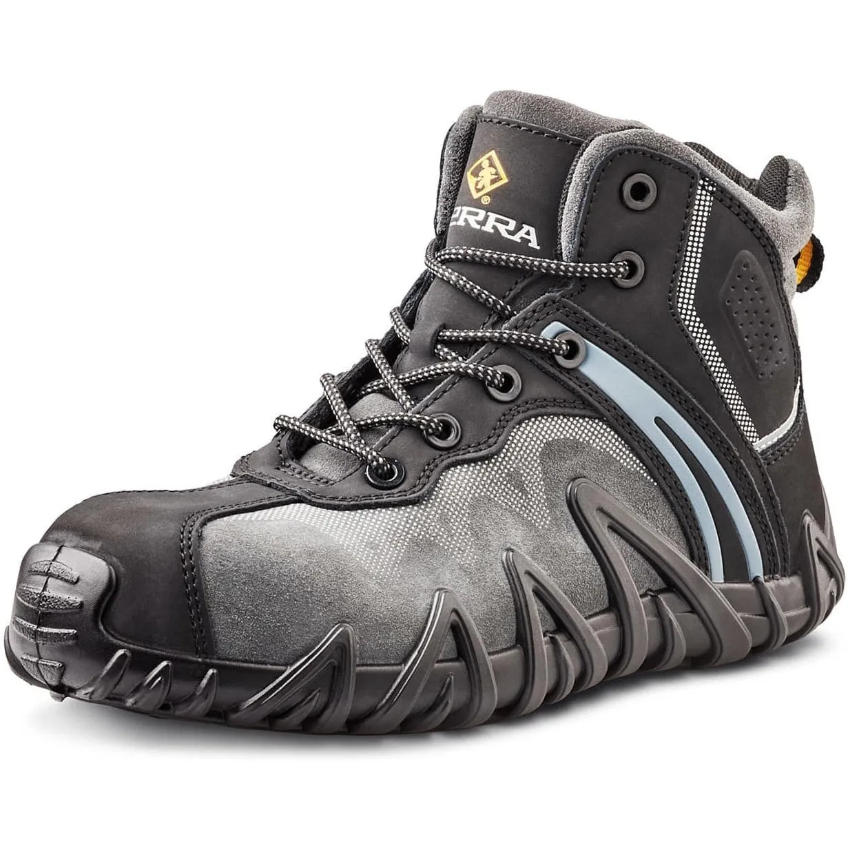 Terra Men's Venom Mid Composite Toe Waterproof Safety Work Shoe -Black- R8285B