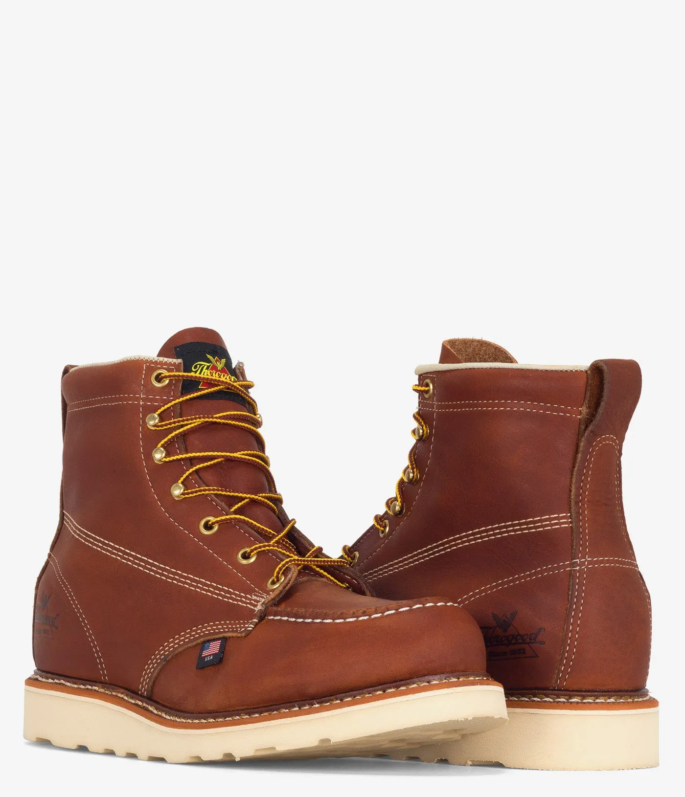 Thorogood American Heritage 6" Safety Toe Moc Toe MAXWear Wedge - Men