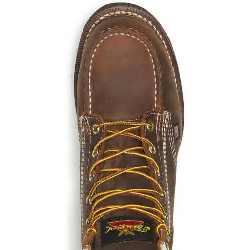 Thorogood Men's American Heritage 6" Steel Toe Wedge Work Boot - Brown - 804-4135