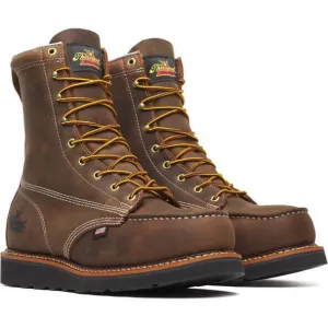 Thorogood Men's American Heritage 8" Steel Toe Wedge Work Boot - Brown - 804-4235