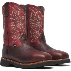 Thorogood Men's Crimson 11" Safety Toe Waterproof Western Work Boot - Chili - 804-4322