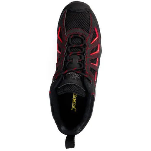 Thorogood Men's Crosstrex Series Oxford Composite Toe Hiker Work Shoe -Black/Red- 804-6001