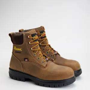 Thorogood Men's Genesis Series 6" Safety Toe Waterproof Work Boot -Chestnut- 804-4149